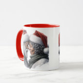 De heer en mevrouw Santa African American Coffee M Mok (Voorkant links)