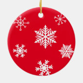 De heer en mevrouw Santa Claus Persoonlijke Kerstm Keramisch Ornament (Achterkant)