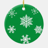 De heer en mevrouw Santa Claus Persoonlijke Kerstm Keramisch Ornament (Achterkant)