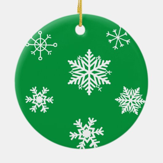 De heer en mevrouw Santa Claus Persoonlijke Kerstm Keramisch Ornament (Achterkant)