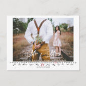 De heer en mevrouw Save the Date Infinity Calendar Briefkaart (Voorkant)