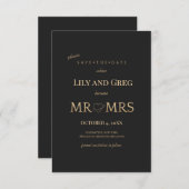 De heer en mevrouw Save the Date Notice (Voorkant / Achterkant)