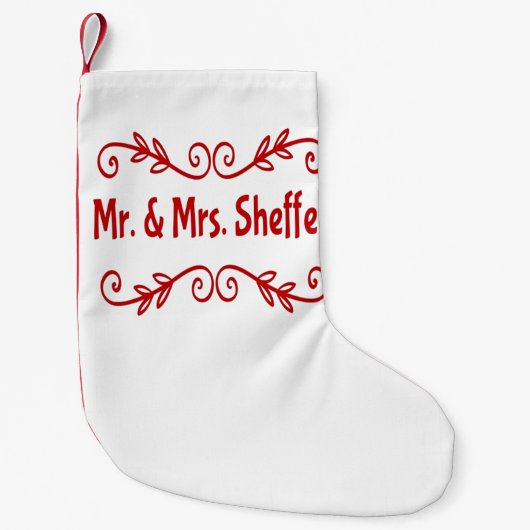 De heer en mevrouw Sheffey Kleine Kerstsok (Voorkant)