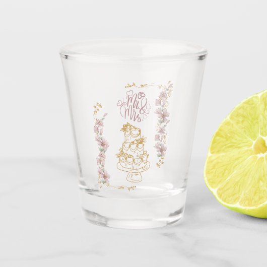 de heer en mevrouw shot glas (Voorkant)