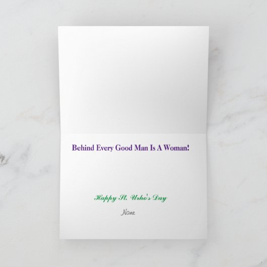 De heer en mevrouw St. Urho Card Kaart (Binnen)