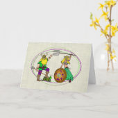 De heer en mevrouw St. Urho Card Kaart (Gele Bloem)