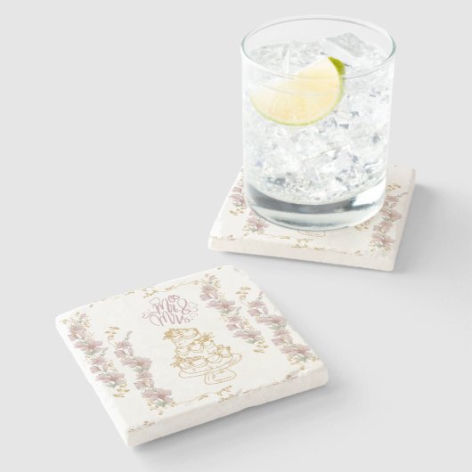 de heer en mevrouw stenen onderzetter (Zijkant)