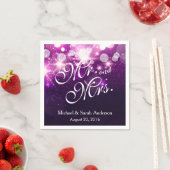 de heer en mevrouw Trendy Paars Glitter Sparkle We Servetten (Insitu)