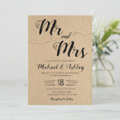 De heer en mevrouw trouwthemoquête kaart (Staand voorkant)