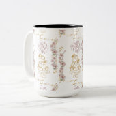 de heer en mevrouw tweekleurige koffiemok (Voorkant links)