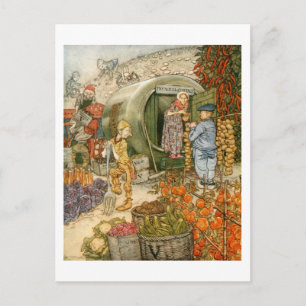 De heer en mevrouw Vinegar thuis Briefkaart