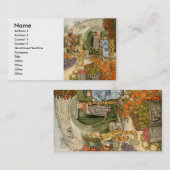 De heer en mevrouw Vinegar thuis Visitekaartje (Voorkant / Achterkant)