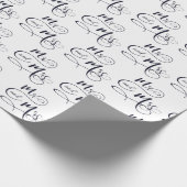 De heer en mevrouw Wedding Text Cadeaupapier (Hoek)