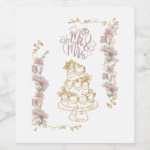 de heer en mevrouw wijn etiket (Enkel label)