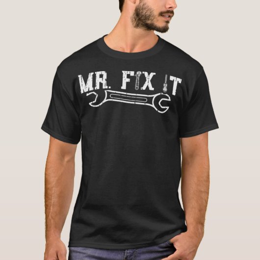 De heer Fi Space verjaardagstbakker T-shirt (Voorkant)