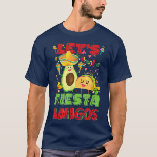 de heer fiesta amigos avocado en de heer tacos cin t-shirt