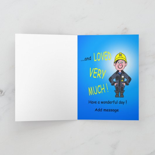 de heer Fireman Kaart (Binnen)