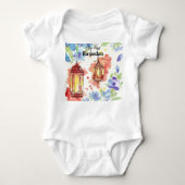 de heer First Ramadan waterverf lantern Romper (Voorkant)