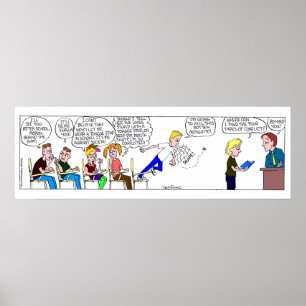 de heer Fitz Conflict Strip Poster