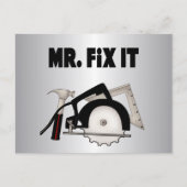 de heer Fix it Briefkaart (Voorkant)