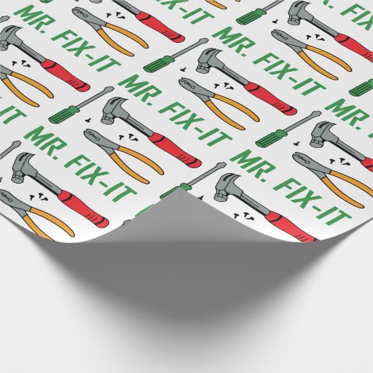 de heer Fix it Cadeaupapier (Hoek)