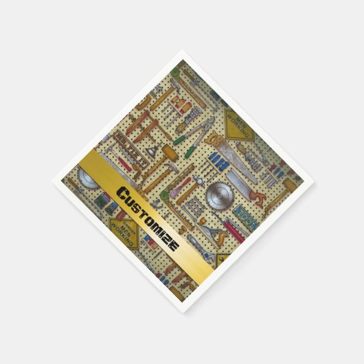 de heer Fix it Handyman Tools Napkins Servet (Hoek)