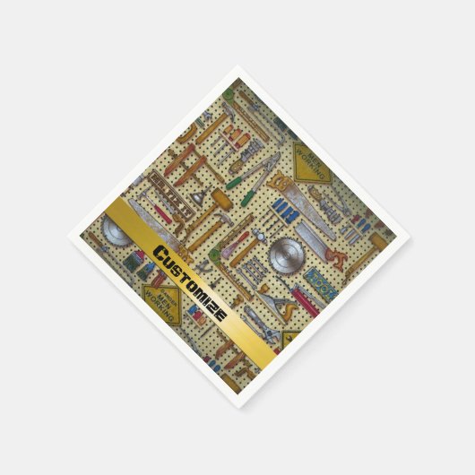 de heer Fix it Handyman Tools Napkins Servetten (Hoek)