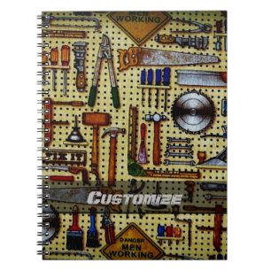 de heer Fix it Handyman Tools Notitieboek