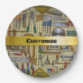 de heer Fix it Handyman Tools Papieren Bordje