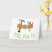 de heer Fix it Kaart (Gele Bloem)