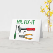 de heer Fix it Kaart (Gele Bloem)
