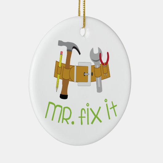 de heer Fix it Keramisch Ornament (Rechts)