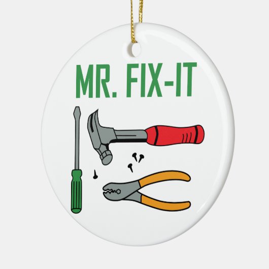 de heer Fix it Keramisch Ornament (Links)