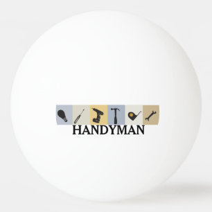 de heer Fix it Mannen die werken de Lichte Massa v Pingpongbal