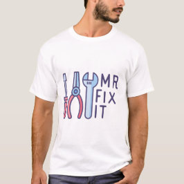 de heer Fix it // Novelty Vaderdag T-shirt