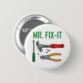 de heer Fix it Ronde Button 5,7 Cm (Voorkant /achterkant)