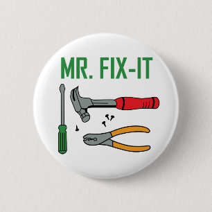 de heer Fix it Ronde Button 5,7 Cm