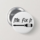 de heer Fix it Ronde Button 5,7 Cm (Voorkant /achterkant)