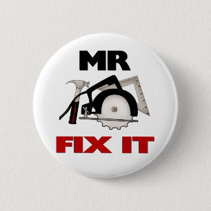 de heer Fix it Ronde Button 5,7 Cm