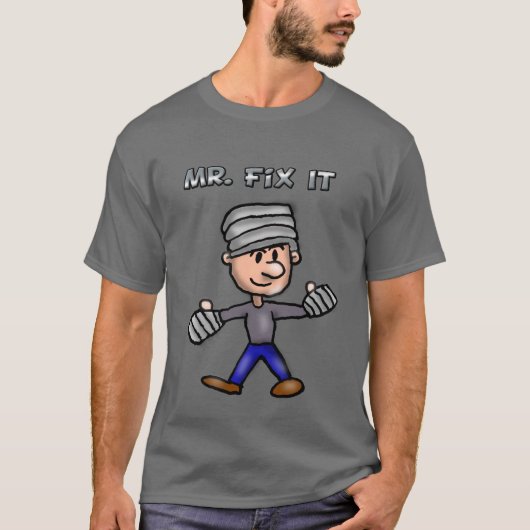 de heer Fix it T-Shirt (Voorkant)