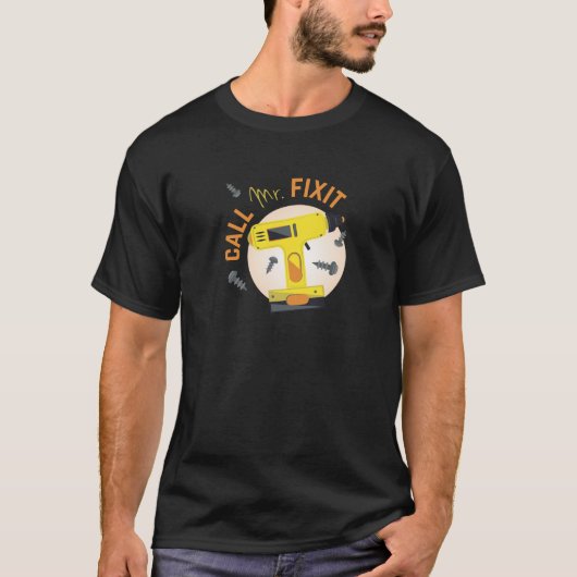 de heer Fix it T-shirt (Voorkant)