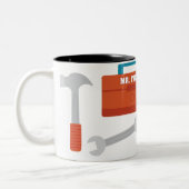 de heer Fix-it Tweekleurige Koffiemok (Links)