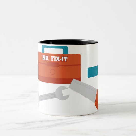 de heer Fix-it Tweekleurige Koffiemok (Center)
