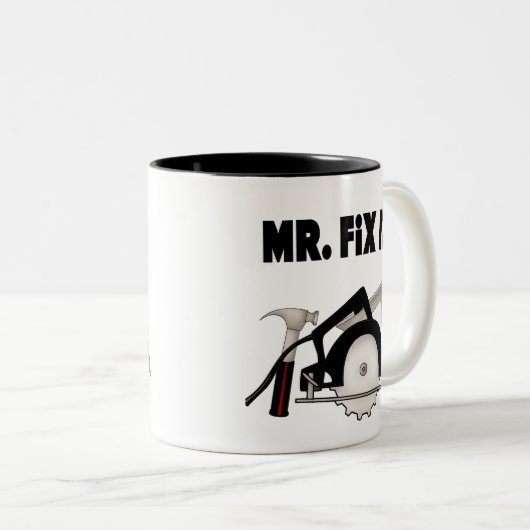 de heer Fix it Tweekleurige Koffiemok (Voorkant rechts)