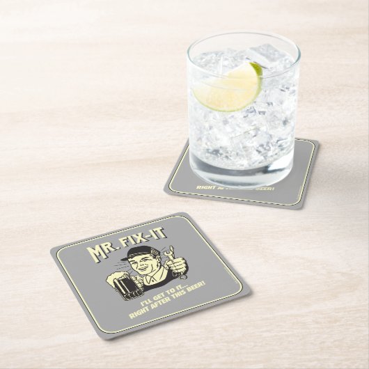 de heer Fixit: Na deze bier Kartonnen Onderzetters (Insitu)