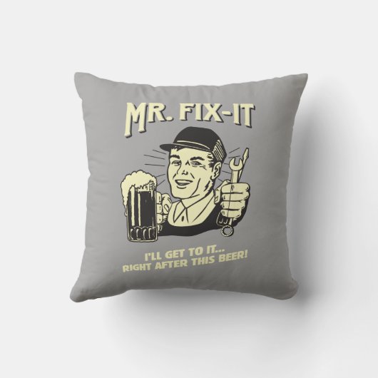 de heer Fixit: Na deze bier Kussen (Achterkant)