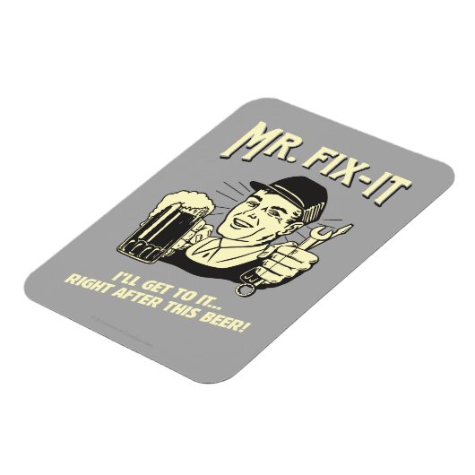 de heer Fixit: Na deze bier Magneet (Linkerzijde)