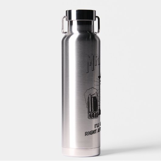 de heer Fixit: Na deze bier Waterfles (Voorkant)