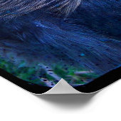 De heer Fluffy de Silkie Rooster Poster (Hoek)