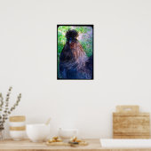 De heer Fluffy de Silkie Rooster Poster (Keuken)